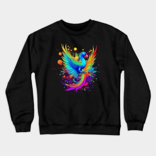 Colourful Phoenix Art Crewneck Sweatshirt